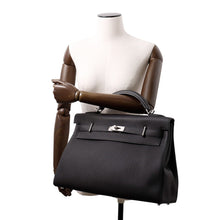 Load image into Gallery viewer, HERMES Kelly Maxi Inside Black Togo Leather Size 42
