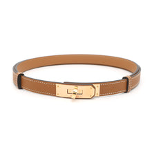 Load image into Gallery viewer, HERMES Kelly belt Size 18 Gold Epsom
