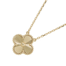 Load image into Gallery viewer, Van Cleef &amp; Arpels Vintage Alhambra Pendant GuillochéVCARP4KL00 18K Yellow Gold
