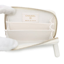 Load image into Gallery viewer, CHANEL Classic zip coin purse WhiteAP0216 Caviar Leather
