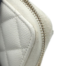 Load image into Gallery viewer, CHANEL Classic zip coin purse WhiteAP0216 Caviar Leather
