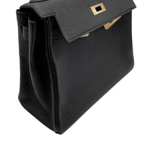 Load image into Gallery viewer, HERMES Kelly Retourne Black Togo Leather Size 28
