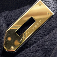Load image into Gallery viewer, HERMES Kelly Retourne Black Togo Leather Size 28
