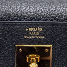 Load image into Gallery viewer, HERMES Kelly Retourne Black Togo Leather Size 28
