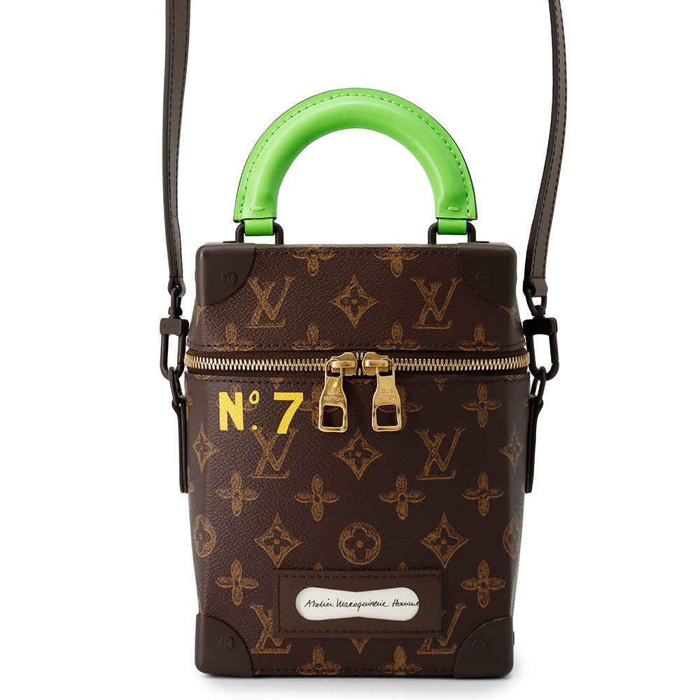LOUIS VUITTON Vertical Box Trunk GreenM59664 Monogram