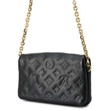 Load image into Gallery viewer, LOUIS VUITTON PochetteCoussin NoirM80742 Lamb Leather Monogram・Pattern
