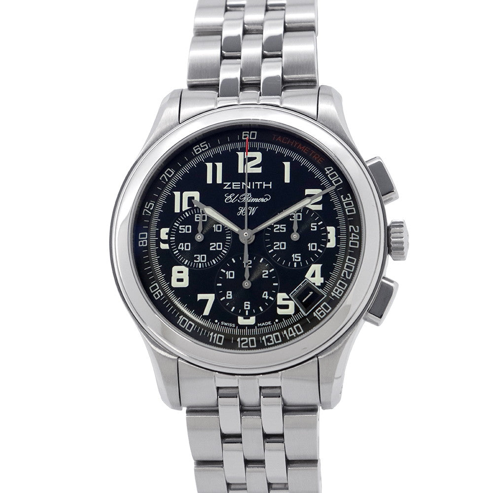 ZENITH Class El Primero W40mm Stainless Steel Black Dial02.0500.420/24