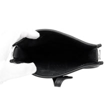 Load image into Gallery viewer, HERMES Evelyne Amazon Sangle Zigzag Long Black/White Taurillon Clemence Size TPM
