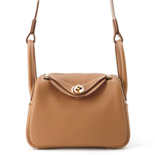 Load image into Gallery viewer, HERMES Lindy Gold Taurillon Clemence Size Mini
