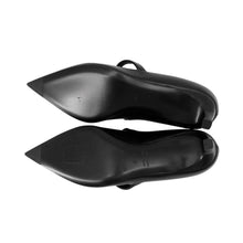 将图像加载到图库查看器中，HERMES Pumps 《Chiara》 Black Calf Leather Size 36H
