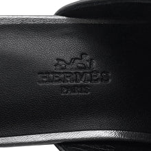将图像加载到图库查看器中，HERMES Sandals《Idol》 Silver Leather Size 36
