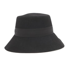 Load image into Gallery viewer, Dior D-Bobby wide brim hat Size 58 BlackCPB9019GDBF Rabbit100%
