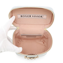 将图像加载到图库查看器中，Roger Vivier Roger Vivier Rhinestone Vanity Shoulder Bag SilverRBWANMH Leather Rhinestone
