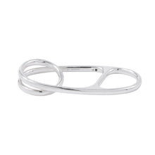 将图像加载到图库查看器中，HERMES Chaine d&#39;Ancre Punk Triple Ring Size 57/#15#17#19H124602B SV925
