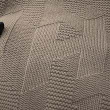 将图像加载到图库查看器中，HERMES Poncho &quot;H&quot; motif Size 34 Brown Wool 100%
