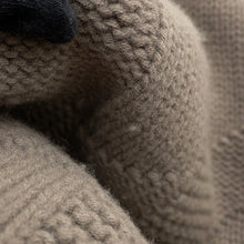 将图像加载到图库查看器中，HERMES Poncho &quot;H&quot; motif Size 34 Brown Wool 100%
