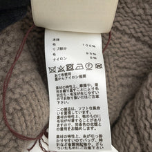 Load image into Gallery viewer, HERMES Poncho &quot;H&quot; motif Size 34 Brown Wool 100%
