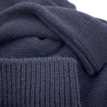 Load image into Gallery viewer, HERMES Shirt cardigan Size 38 Navy Cashmere100%
