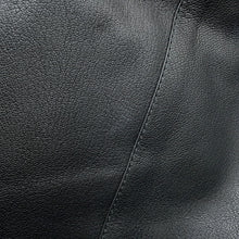 Load image into Gallery viewer, HERMES ★Serie button sleeveless vest Size 42 Black Goatskin Leather
