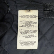 Load image into Gallery viewer, HERMES Serie Button Sleeveless Vest Size 42 Black Goatskin Leather
