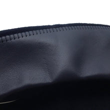 Load image into Gallery viewer, HERMES Soft Tilt Leather Mix Coat Size 38 Navy/Black Cashmere86% Silk14% Sheepskin
