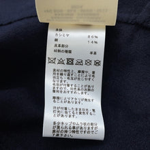 Load image into Gallery viewer, HERMES Soft Tilt Leather Mix Coat Size 38 Navy/Black Cashmere86% Silk14% Sheepskin

