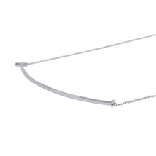 Load image into Gallery viewer, TIFFANY&amp;Co. T Smile Necklace Size Large60011655 18K White Gold

