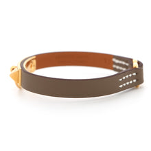 将图像加载到图库查看器中，HERMES Rival Mini Bracelet Size T2 Etoupe Swift Leather
