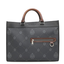 将图像加载到图库查看器中，Berluti URIS 2way Tote Black/Brown Leather PVC Size Small
