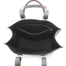 将图像加载到图库查看器中，Berluti URIS 2way Tote Black/Brown Leather PVC Size Small
