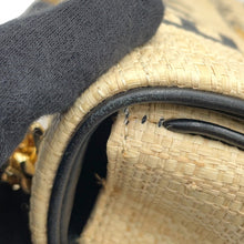 将图像加载到图库查看器中，BURBERRY Horseferry Print Small Lola Beige8030229 Raffia Leather
