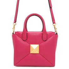 Load image into Gallery viewer, Valentino Garavani Rock Studded 2WAY Shoulder Bag PinkXW0B0K59HHX Leather
