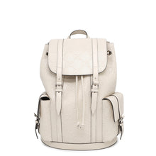 将图像加载到图库查看器中，GUCCI GG Embossed Backpack White625770 Leather
