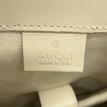 将图像加载到图库查看器中，GUCCI GG Embossed Backpack White625770 Leather
