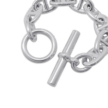 Load image into Gallery viewer, HERMES Chaine d'Ancre Bracelet 9 frames Size TGM Silver SV925
