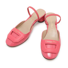 将图像加载到图库查看器中，Dior DAY Slingback Pumps PinkKCB828VCA Leather Patent Leather Size 34

