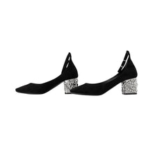 将图像加载到图库查看器中，HERMES Girly 60 Black suede Size 36 1/2
