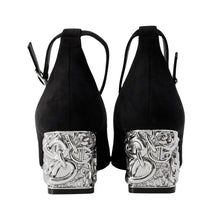 将图像加载到图库查看器中，HERMES Girly 60 Black suede Size 36 1/2
