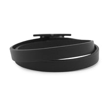 Load image into Gallery viewer, HERMES B-Api Double Tour Bracelet Size T4 So Black Swift Leather Epsom
