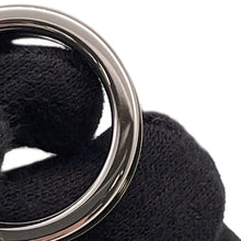 Load image into Gallery viewer, HERMES Uni Ring Size PM/T59 Silver/Black Metal
