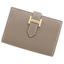将图像加载到图库查看器中，HERMES Bearn Card Case Etoupe Epsom
