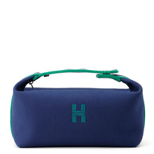 Load image into Gallery viewer, HERMES Brid a Black Navy/Green Canvas Size PM
