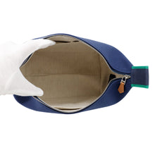 Load image into Gallery viewer, HERMES Brid a Black Navy/Green Canvas Size PM
