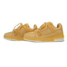 Load image into Gallery viewer, LOUIS VUITTON Trainer Sneakers Jaune Leather Rubber Size 4
