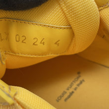 Load image into Gallery viewer, LOUIS VUITTON Trainer Sneakers Jaune Leather Rubber Size 4
