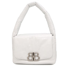 Load image into Gallery viewer, BALENCIAGA Monaco Sling Bag One Belt White787896 Leather Size Small
