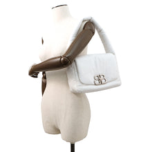 Load image into Gallery viewer, BALENCIAGA Monaco Sling Bag One Belt White787896 Leather Size Small
