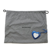 Load image into Gallery viewer, BALENCIAGA Luca Goal Shoulder Bag Metalic Blue671309 Leather Size XS
