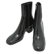 Load image into Gallery viewer, SAINT LAURENT PARIS Patent Leather Side Zip Boots Black713137 Patent Leather Size 40
