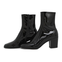 Load image into Gallery viewer, SAINT LAURENT PARIS Patent Leather Side Zip Boots Black713137 Patent Leather Size 40
